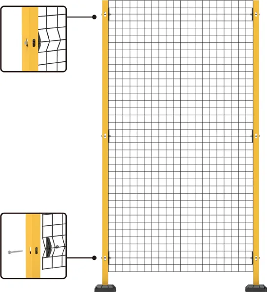 Frameless Mesh Panels